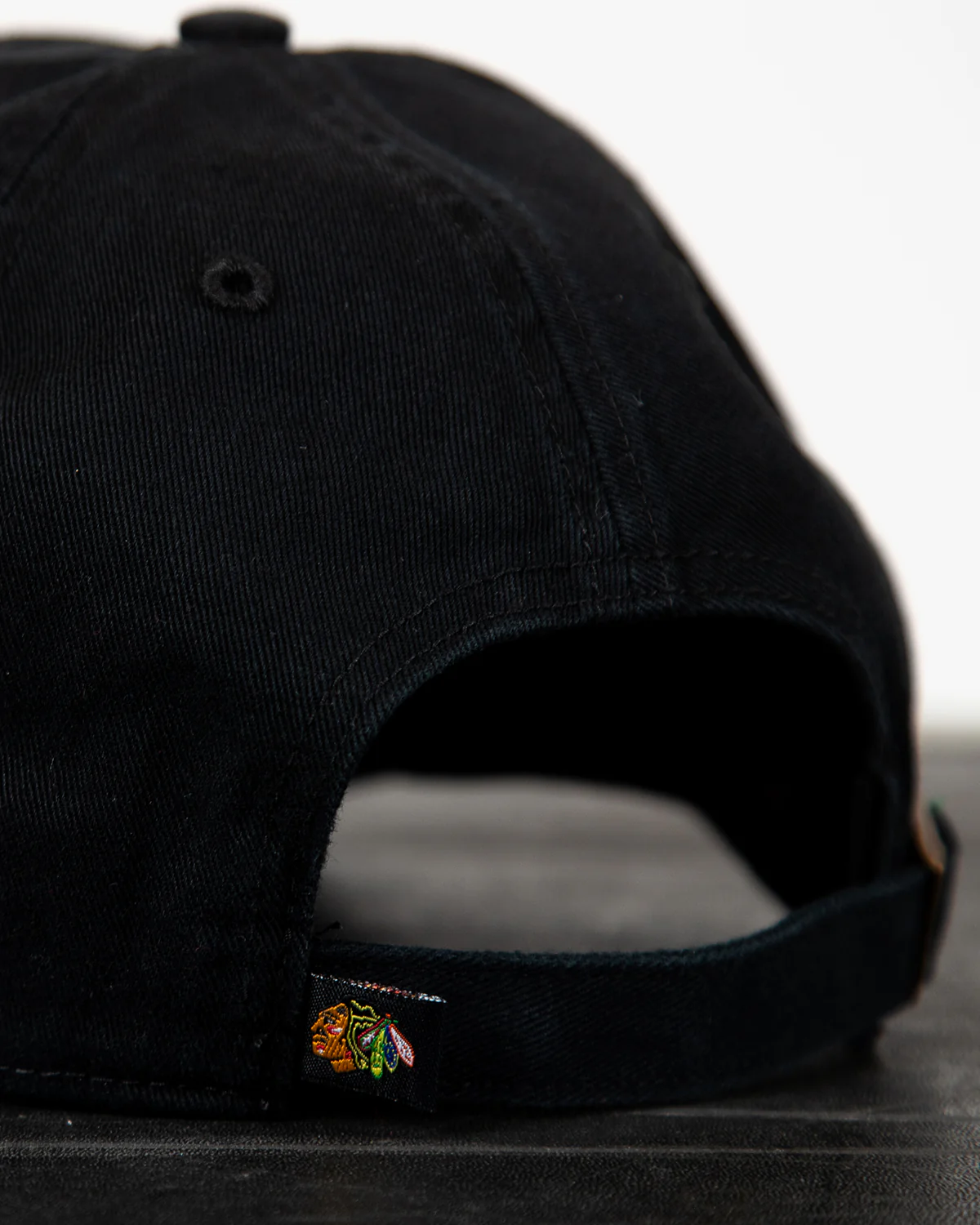 '47 Black Secondary Logo Chicago Blackhawks Clean Up Cap - Image 4