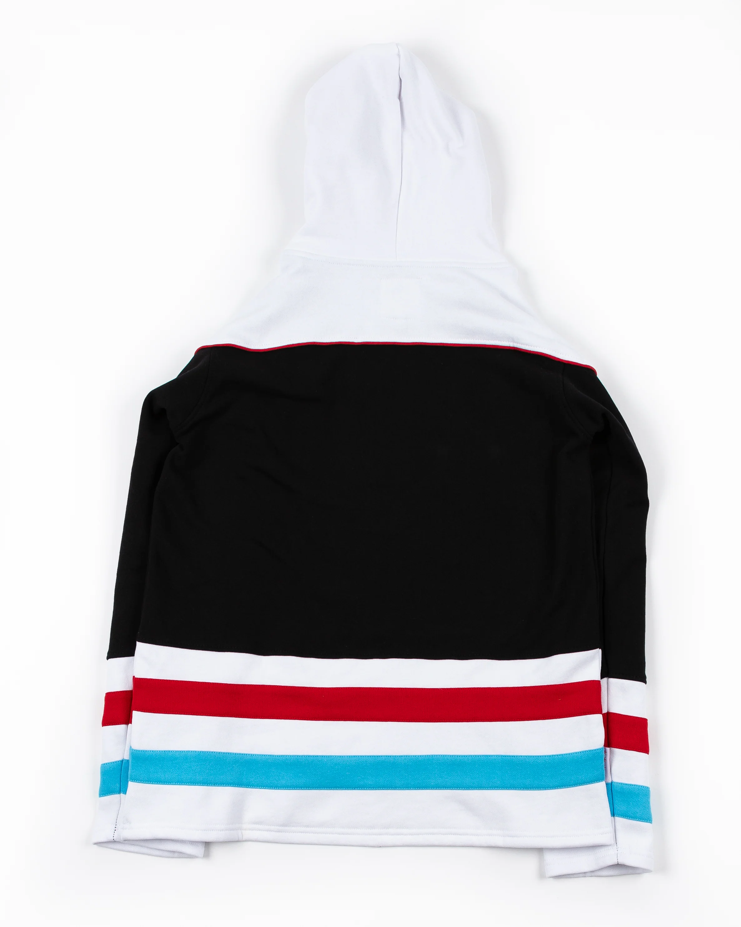 Four Stars Chicago Blackhawks Stipe Lace Up Jersey Hoodie - Image 6